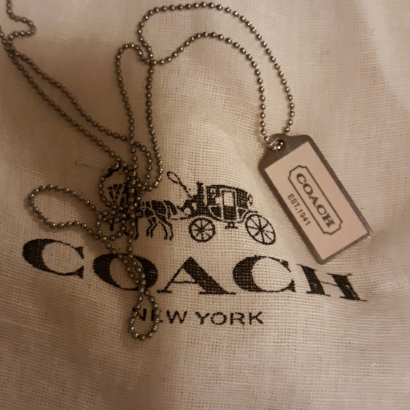 Coach Jewelry - Coach hang tag necklace Coach Jewelry - Coach hang tag necklace
